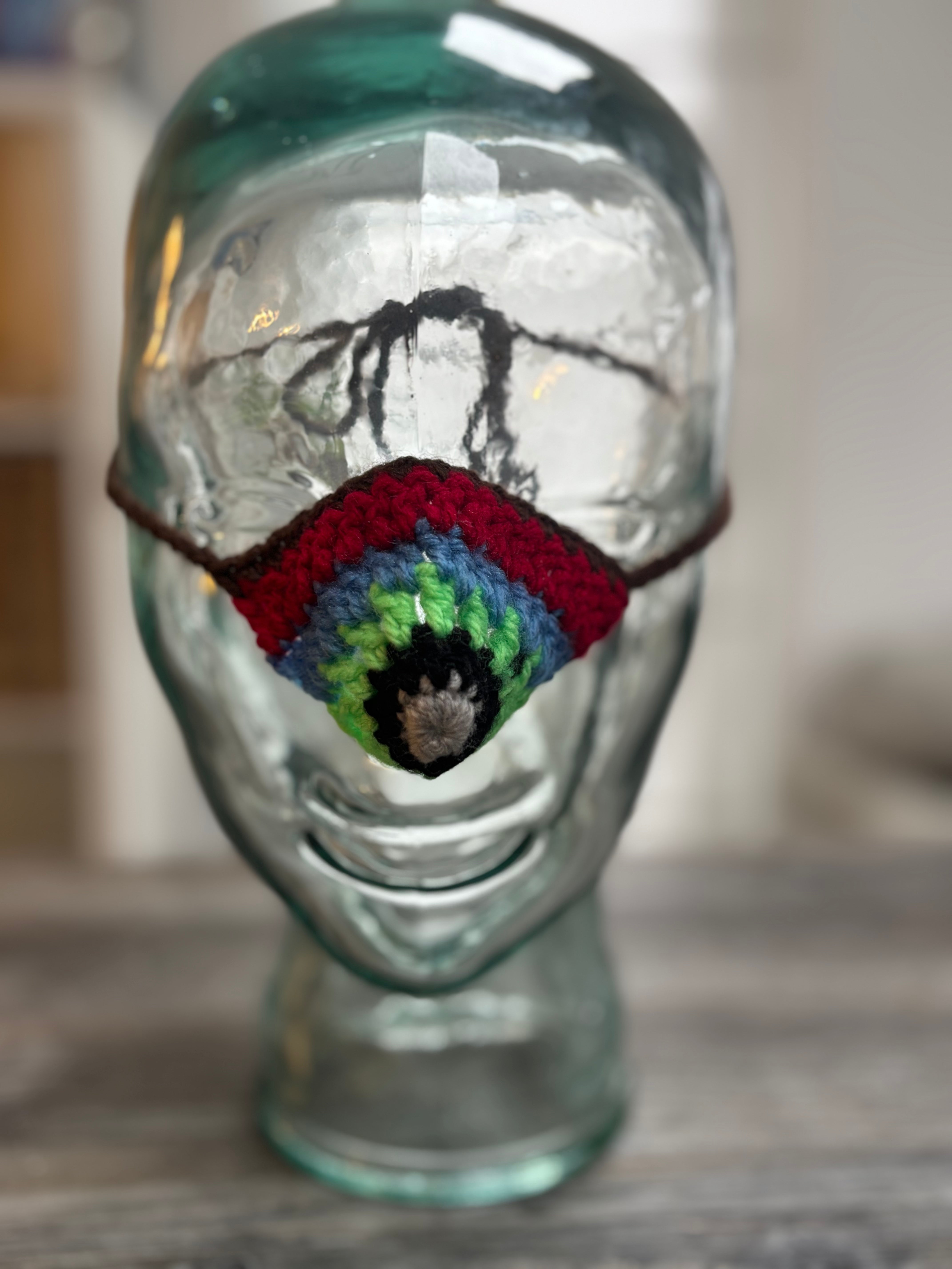 Luminous Green Wool Nose Warmer