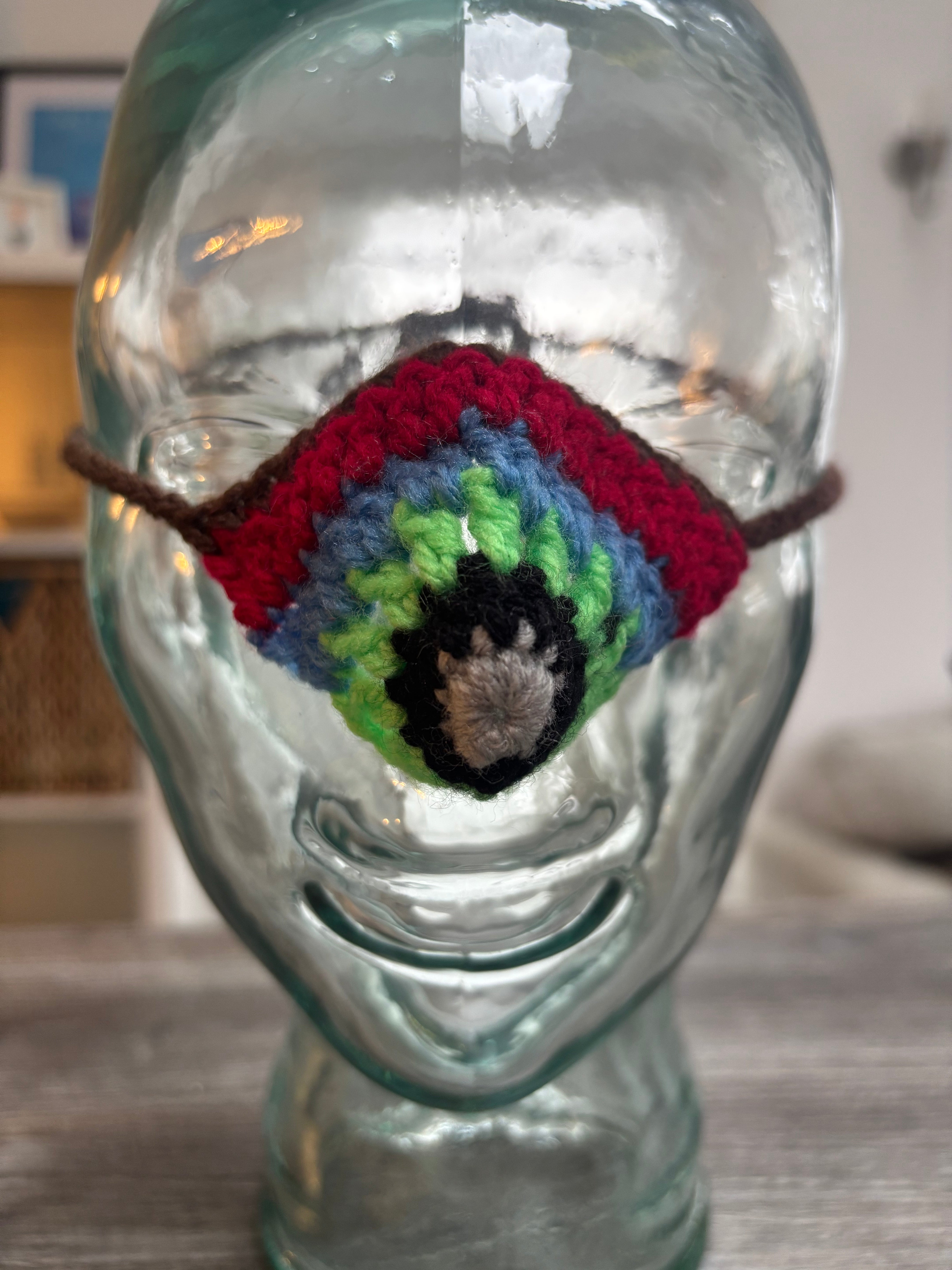 Luminous Green Wool Nose Warmer