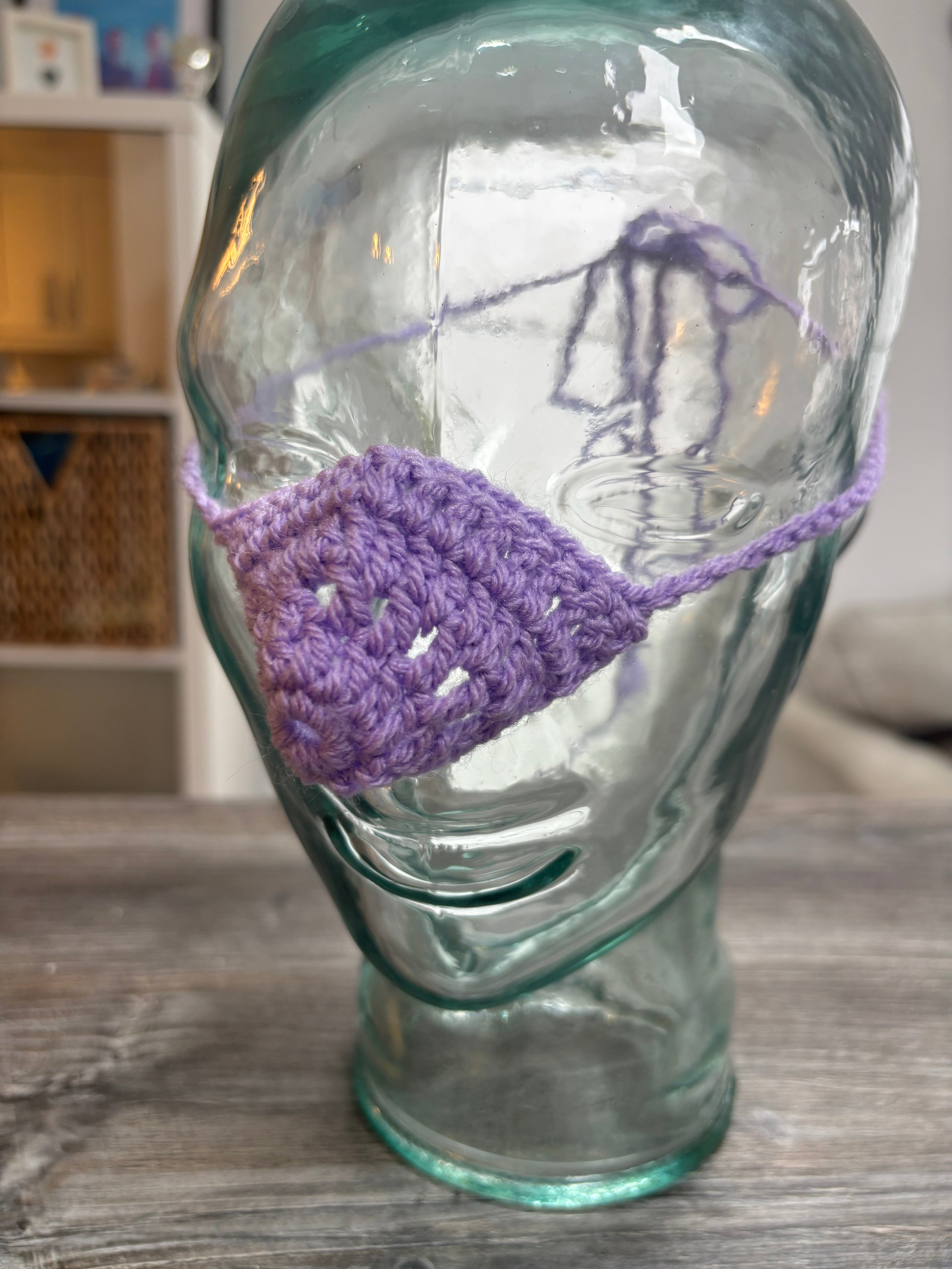 Lilac Wool Nose Warmer