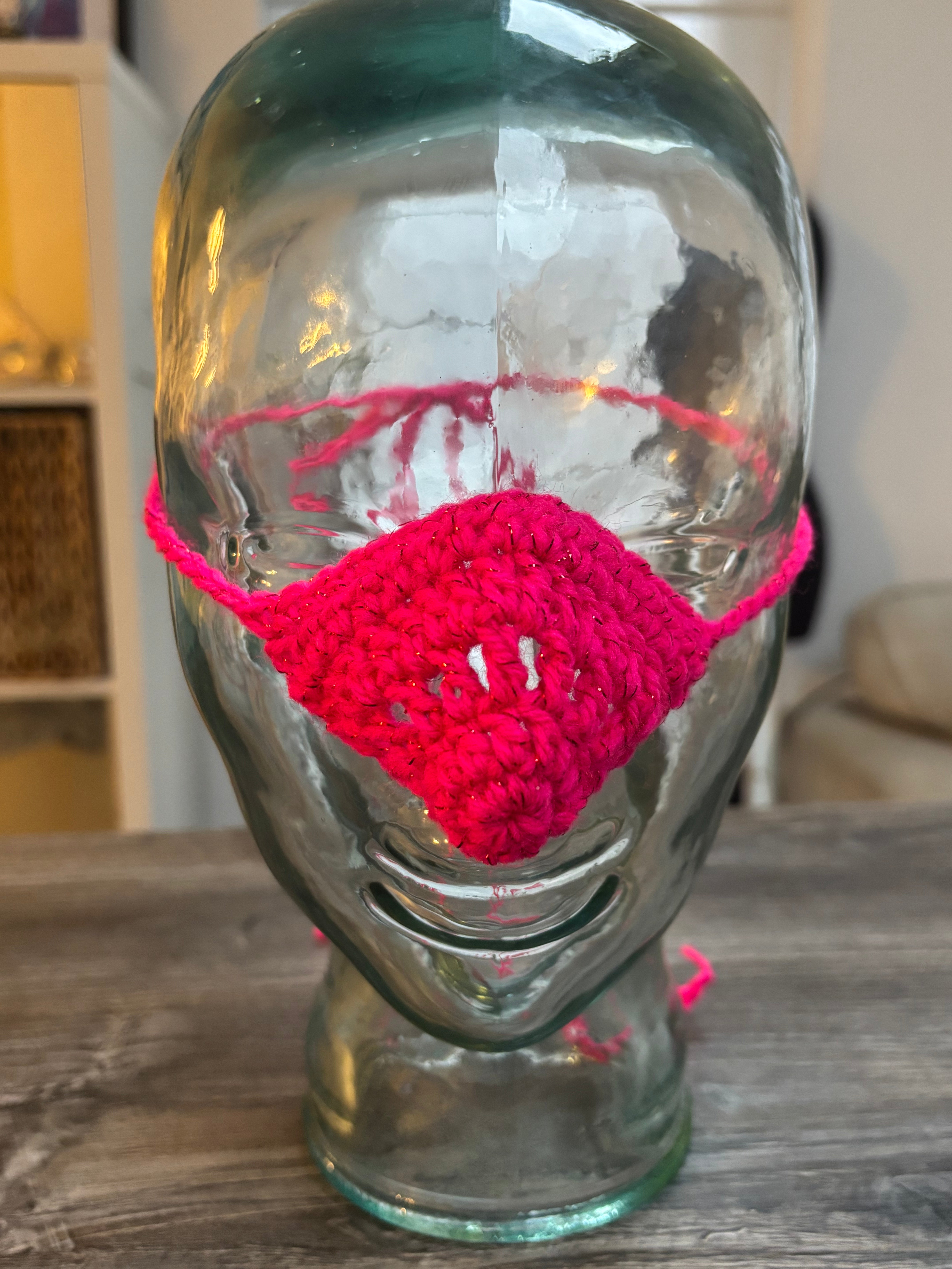 Fuchsia Sparkle Nose Warmer