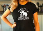 Load image into Gallery viewer, I Ran Away With The Circus Tour Take That Elephant T-shirt

