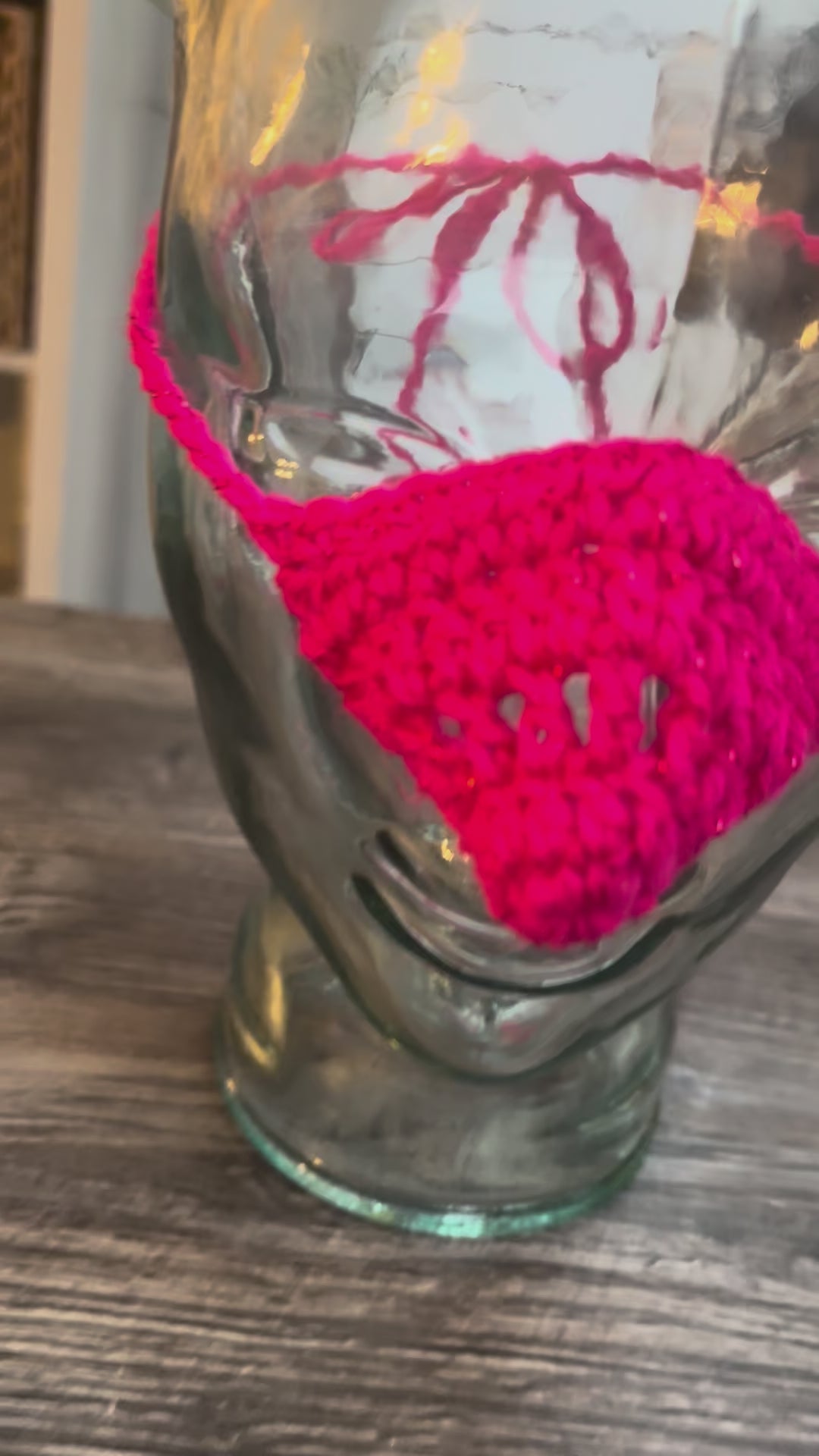 Fuchsia Sparkle Nose Warmer